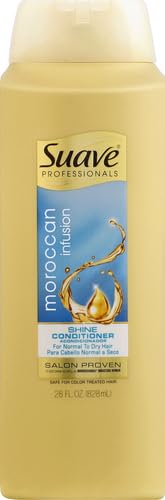 Suave Professionals Moroccan Infusion argan oil close-up highlights nourishing formula
