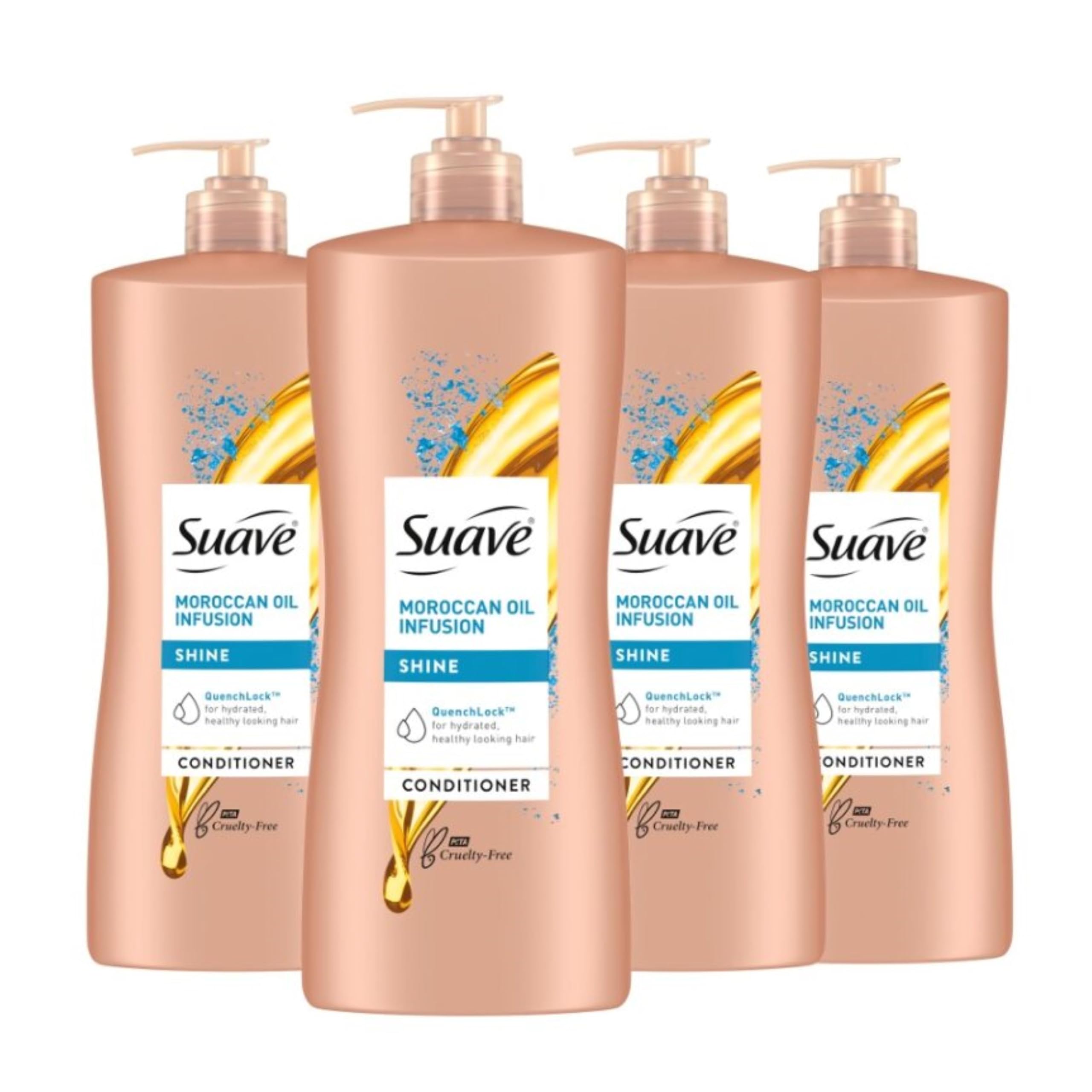 Suave Professionals Moroccan Infusion conditioner bottle delivering lasting shine