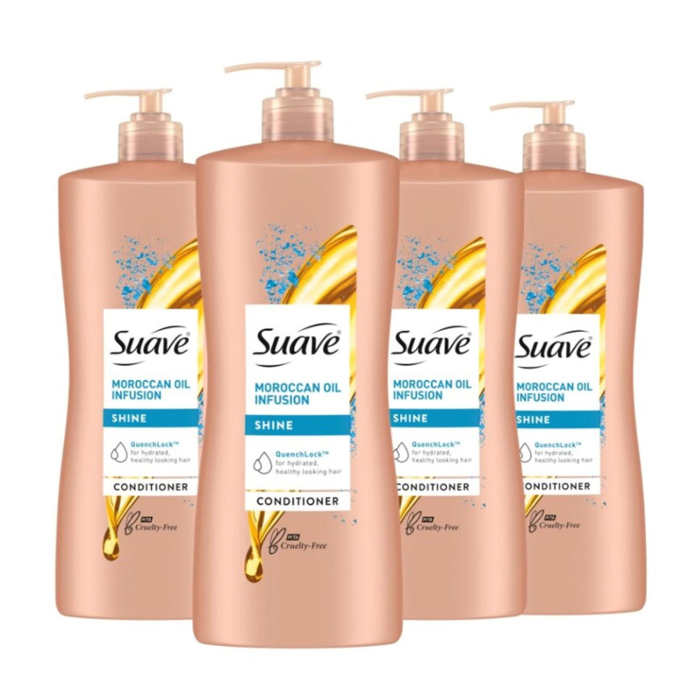 Suave Professionals Moroccan Infusion conditioner bottle delivering lasting shine