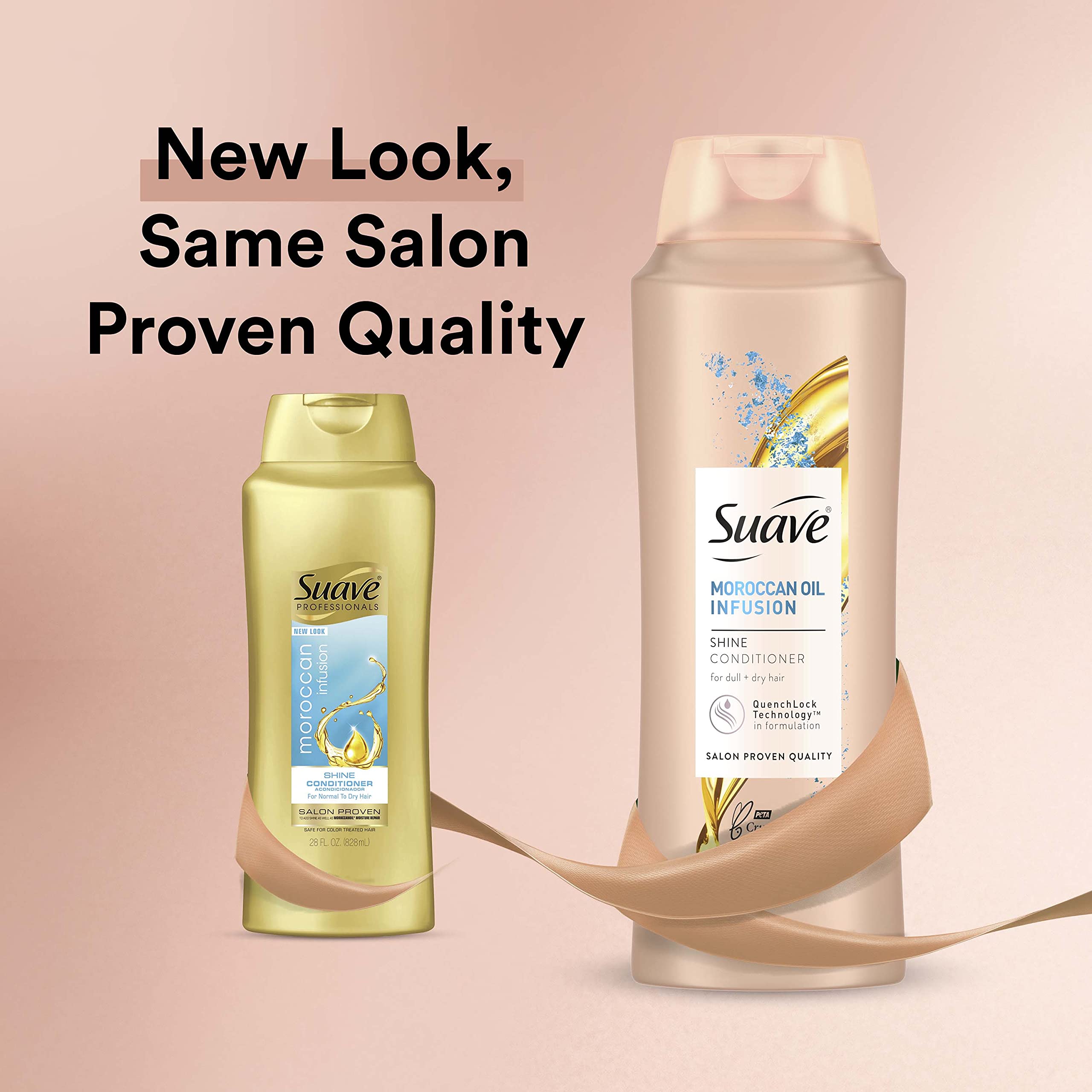 Suave Professionals Moroccan Infusion system bottles show complete routine