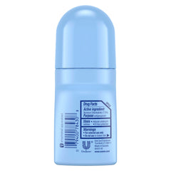 Suave powder-fresh roll-on in-use application highlights quick-dry formula