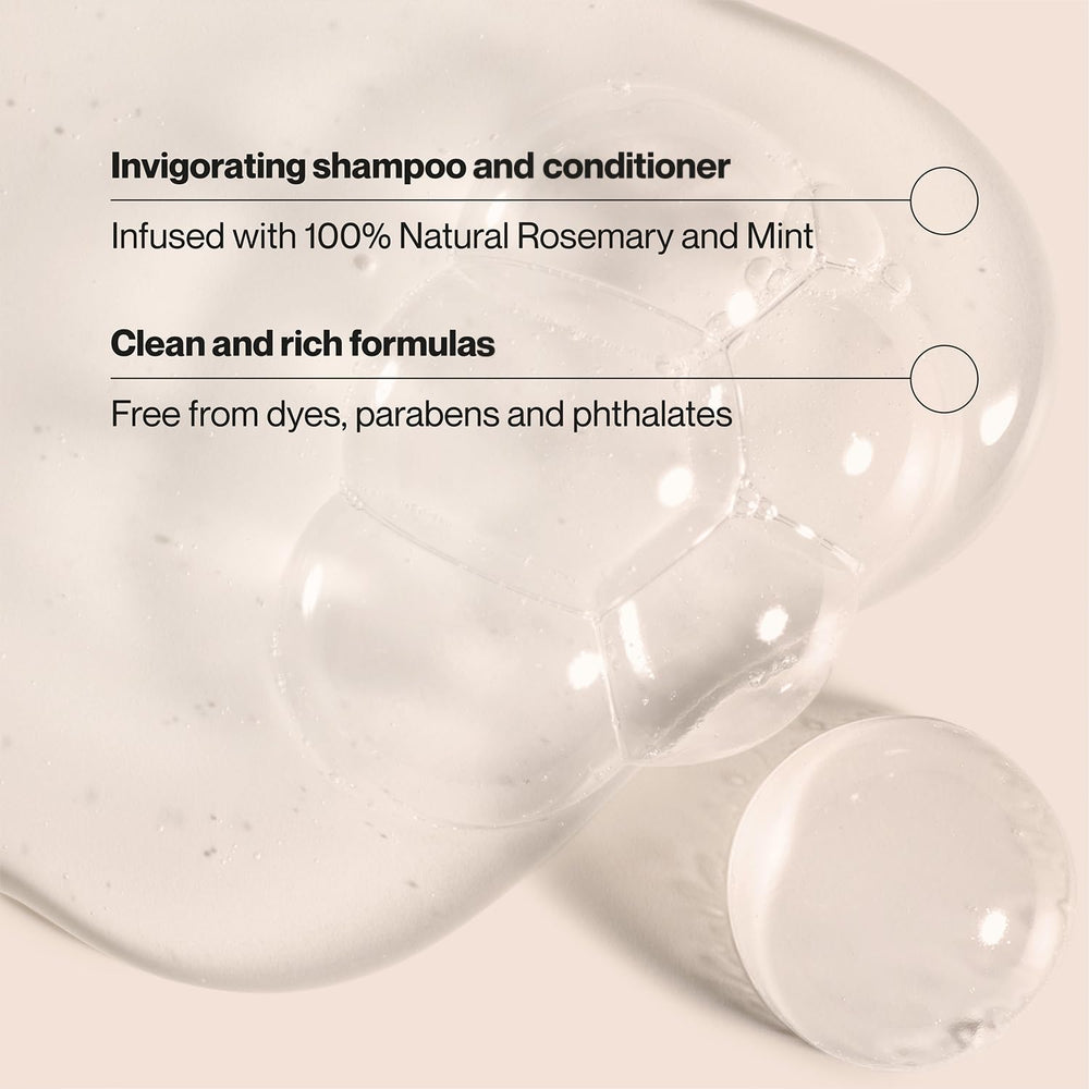 Suave Rosemary & Mint duo packaging highlighting salon-quality care at a friendly price