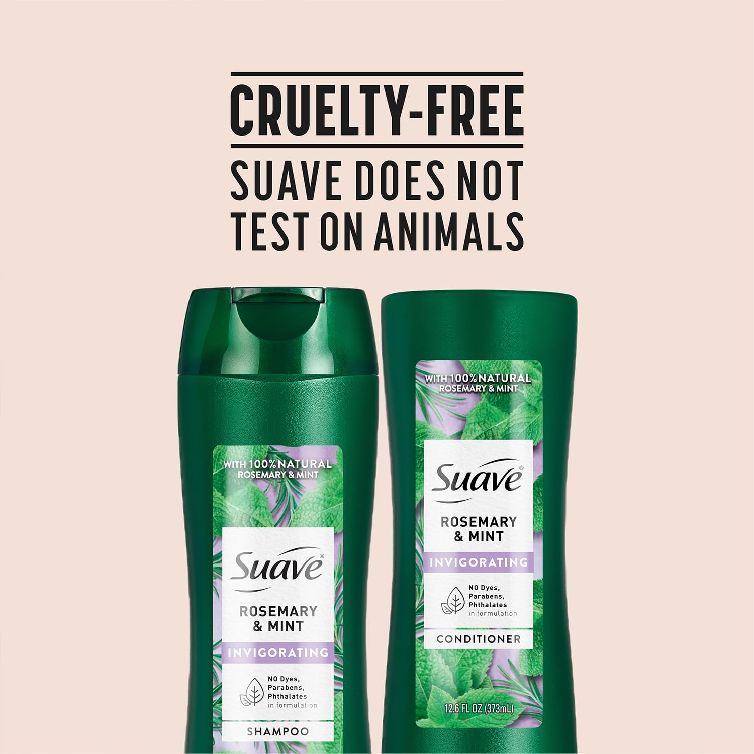 Ingredient focus image showing silicone-free, paraben-free, dye-free formula