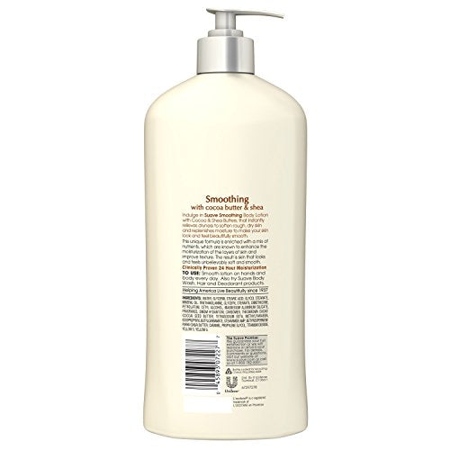 Suave lotion dispensing pump demonstrates quick, controlled application for even coverage.