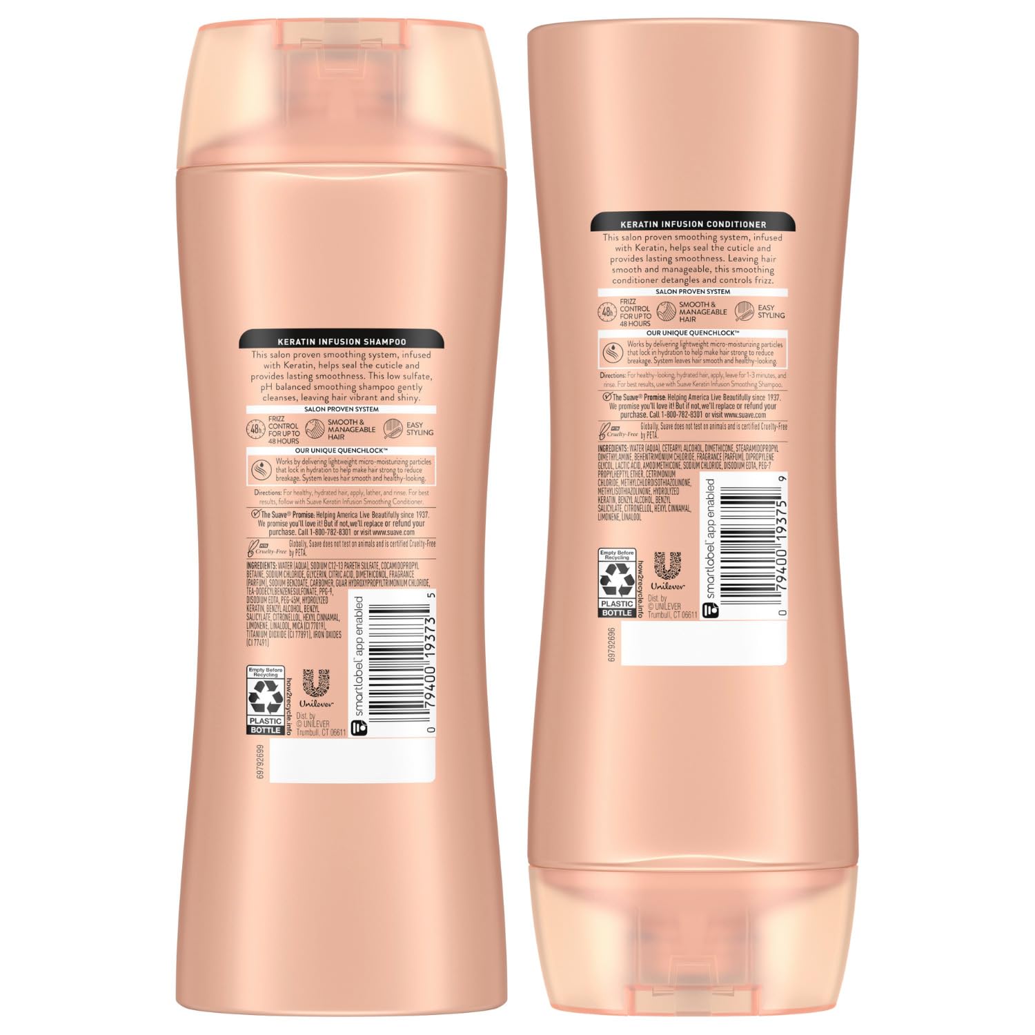 Suave Two Piece Set packaging communicates value and convenience