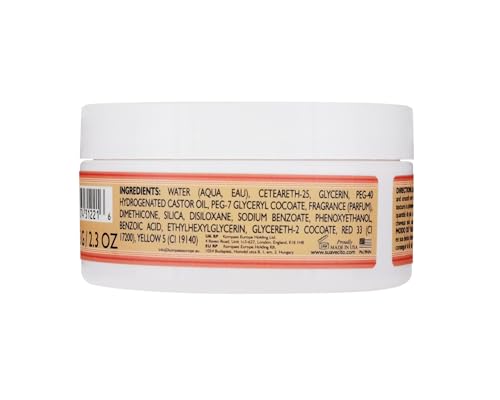 Suavecita pomade water-based base label close-up signals easy wash-out.