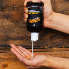 Suavecito Beard Wash lather demonstrates deep cleaning and grooming prep.
