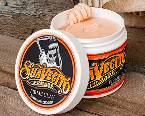Suavecito Firme Clay bottle and packaging in a clean shot.