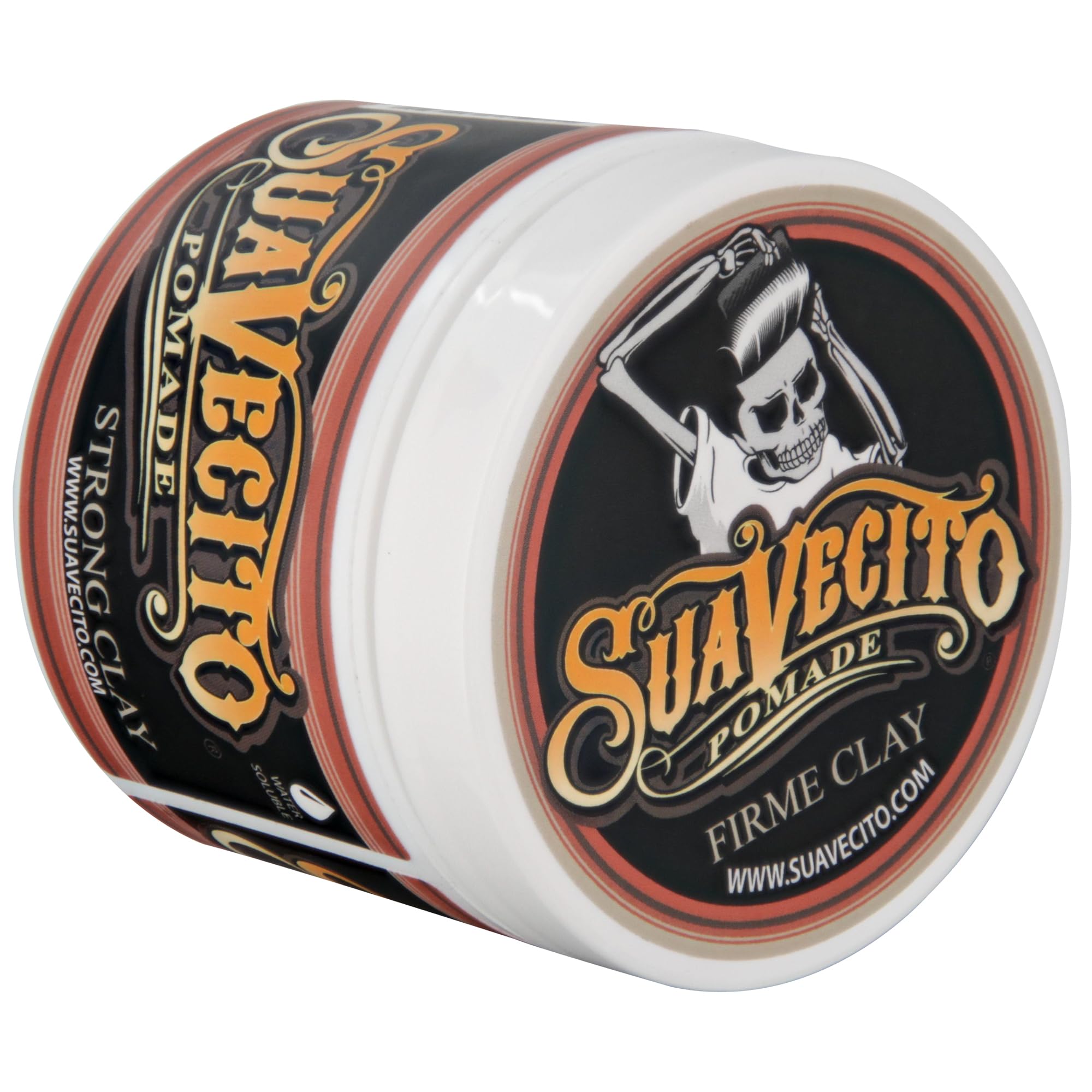 Suavecito Firme Clay packaging box on display for gifting or personal use.