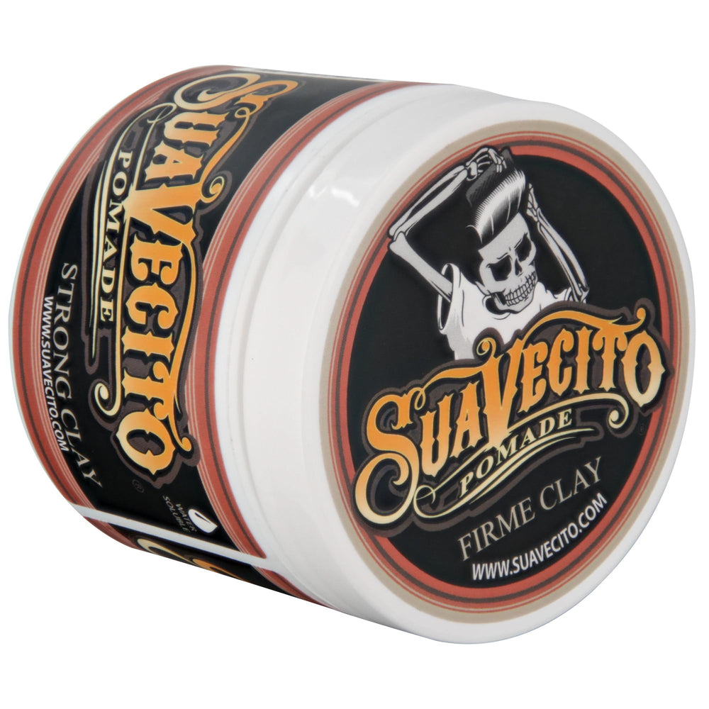Suavecito Firme Clay packaging box on display for gifting or personal use.