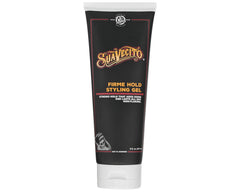 Suavecito Firme Hold bottle front shows strong all-day hold for any style