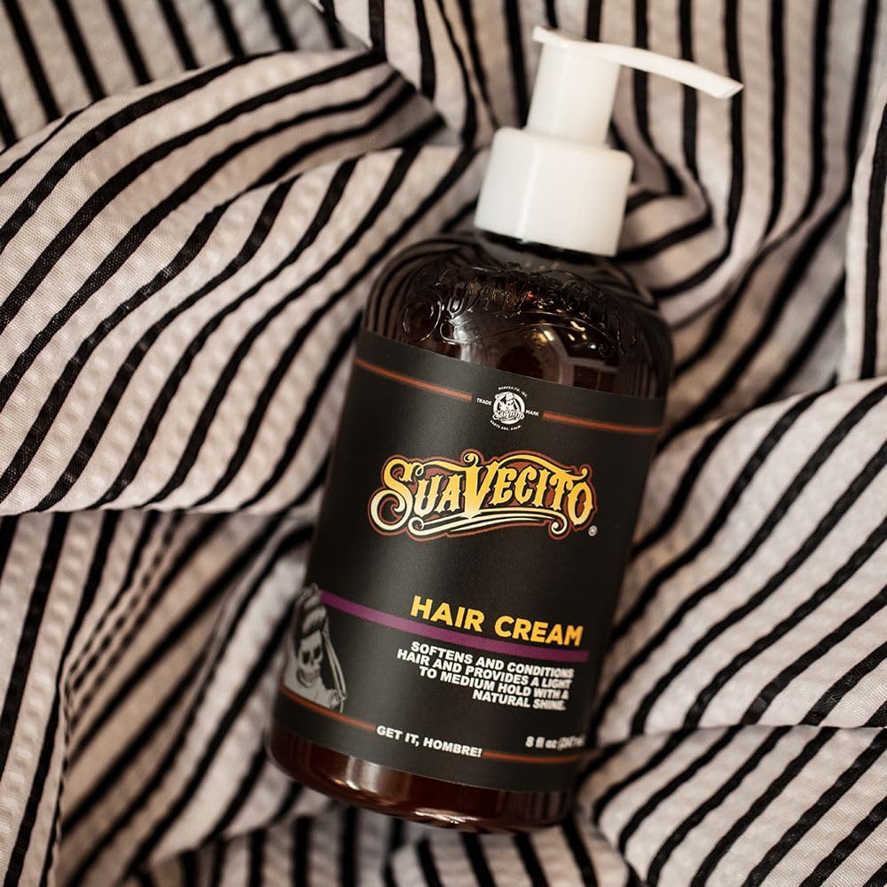 Suavecito Hair Cream hand-application demo showing even distribution