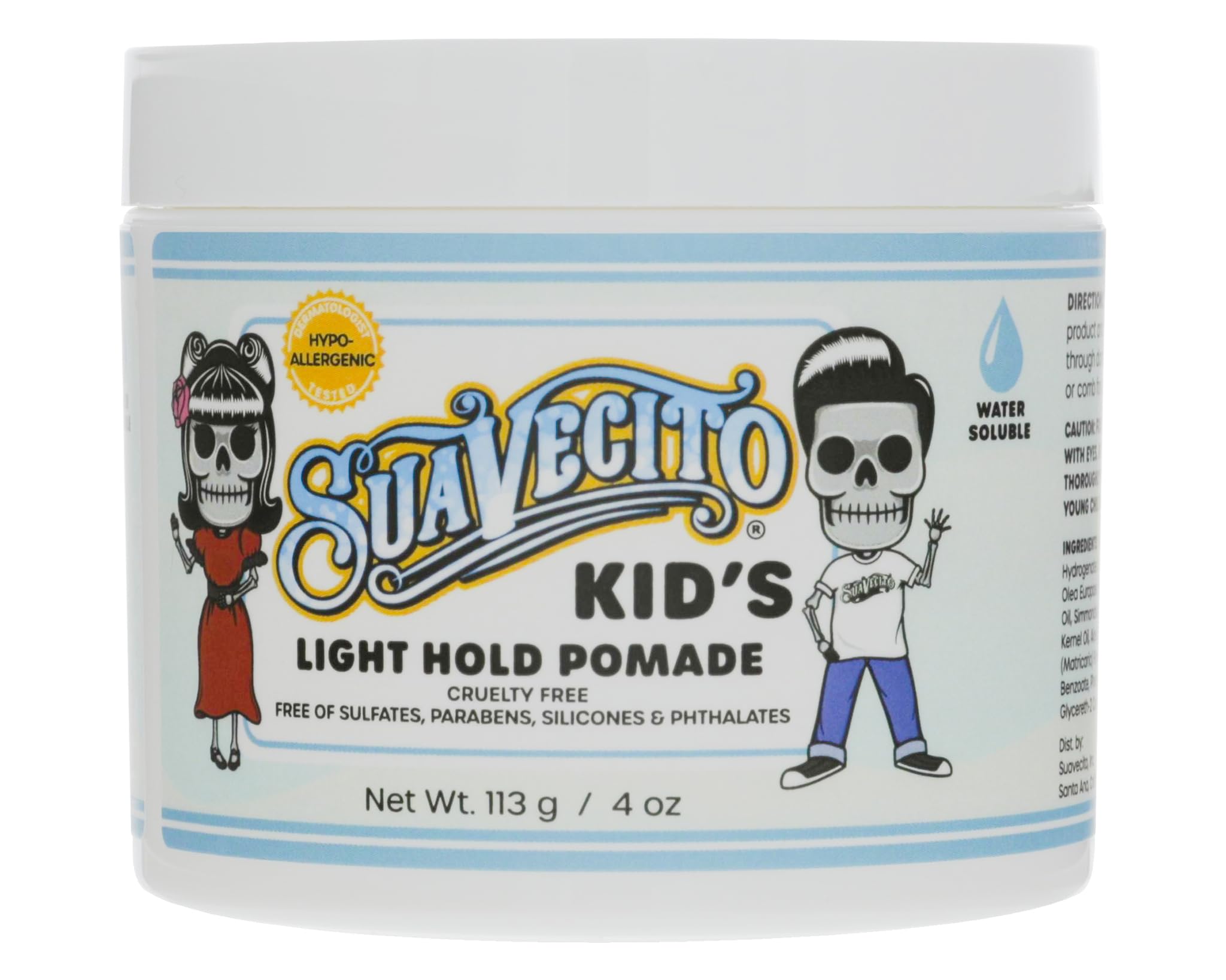 Suavecito Kids pomade front bottle for gentle everyday styling