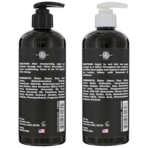 Suavecito OG conditioner bottle pump delivers hydrating conditioning for all hair types.