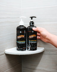 Suavecito OG set packaging highlights all-in-one care and signature scent.