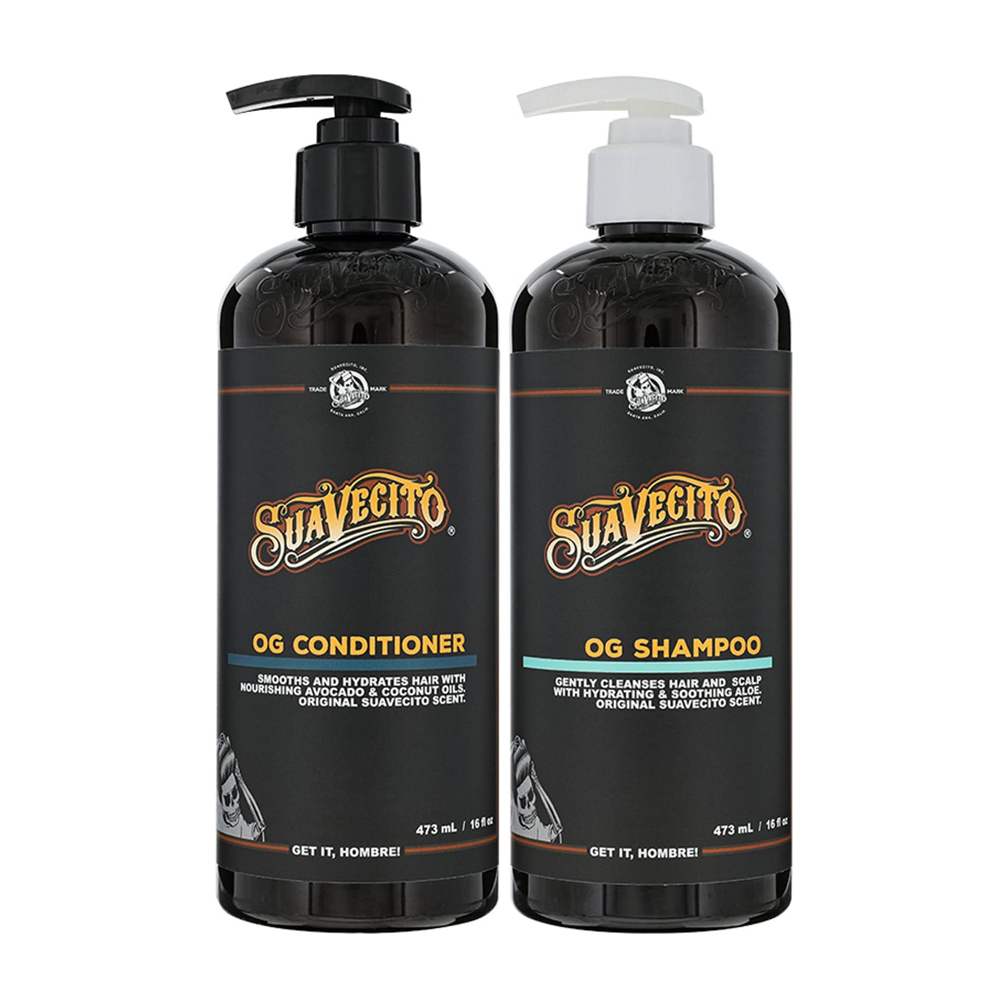 Suavecito OG shampoo bottle pump for sulfate-free cleansing and refreshed hair.