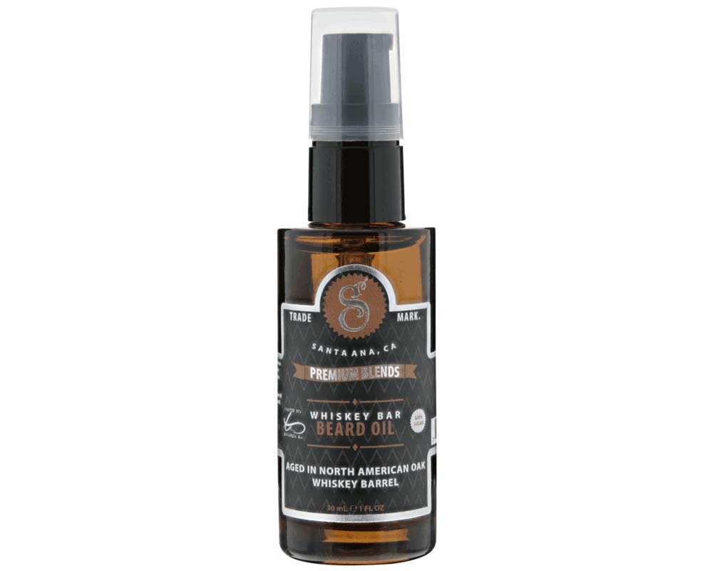 Suavecito Premium Blends Beard Oil pump delivery for easy, precise application.