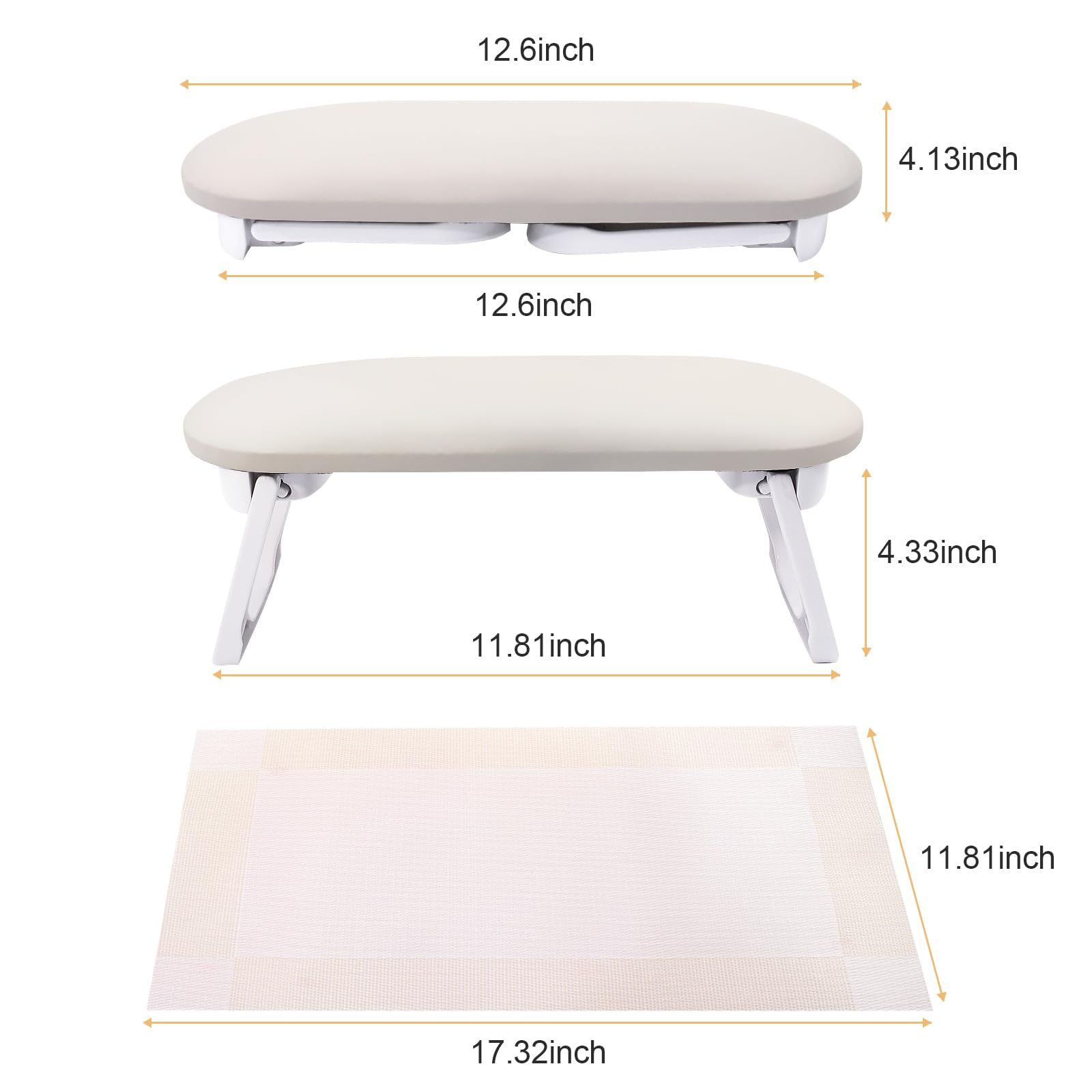 SUBAY Table mat with arm rest improves workstation stability.