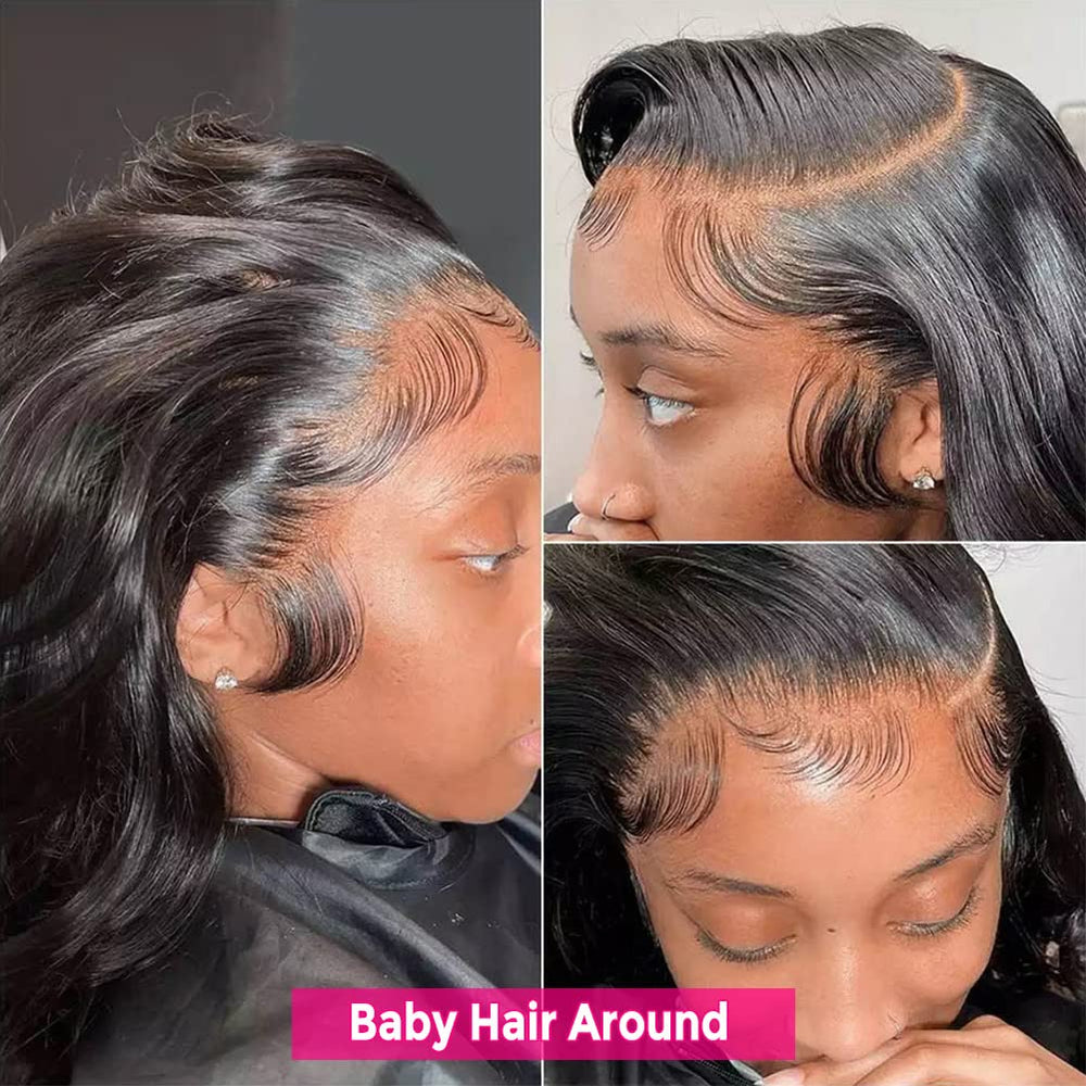 Subella glueless wig with four combs and adjustable cap for secure wear