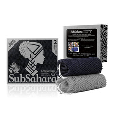 SubSahara Authentic African Net Sponge close-up shows durable texture for gentle exfoliation.