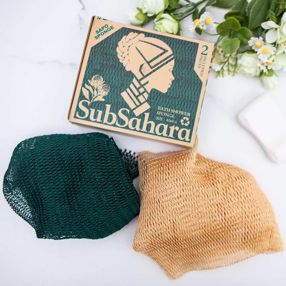 SubSahara African net sponge demonstrating quick-drying open-weave design for easy cleanup
