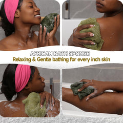 SubSahara net sponge open-weave design creates rich lather and easy rinse.