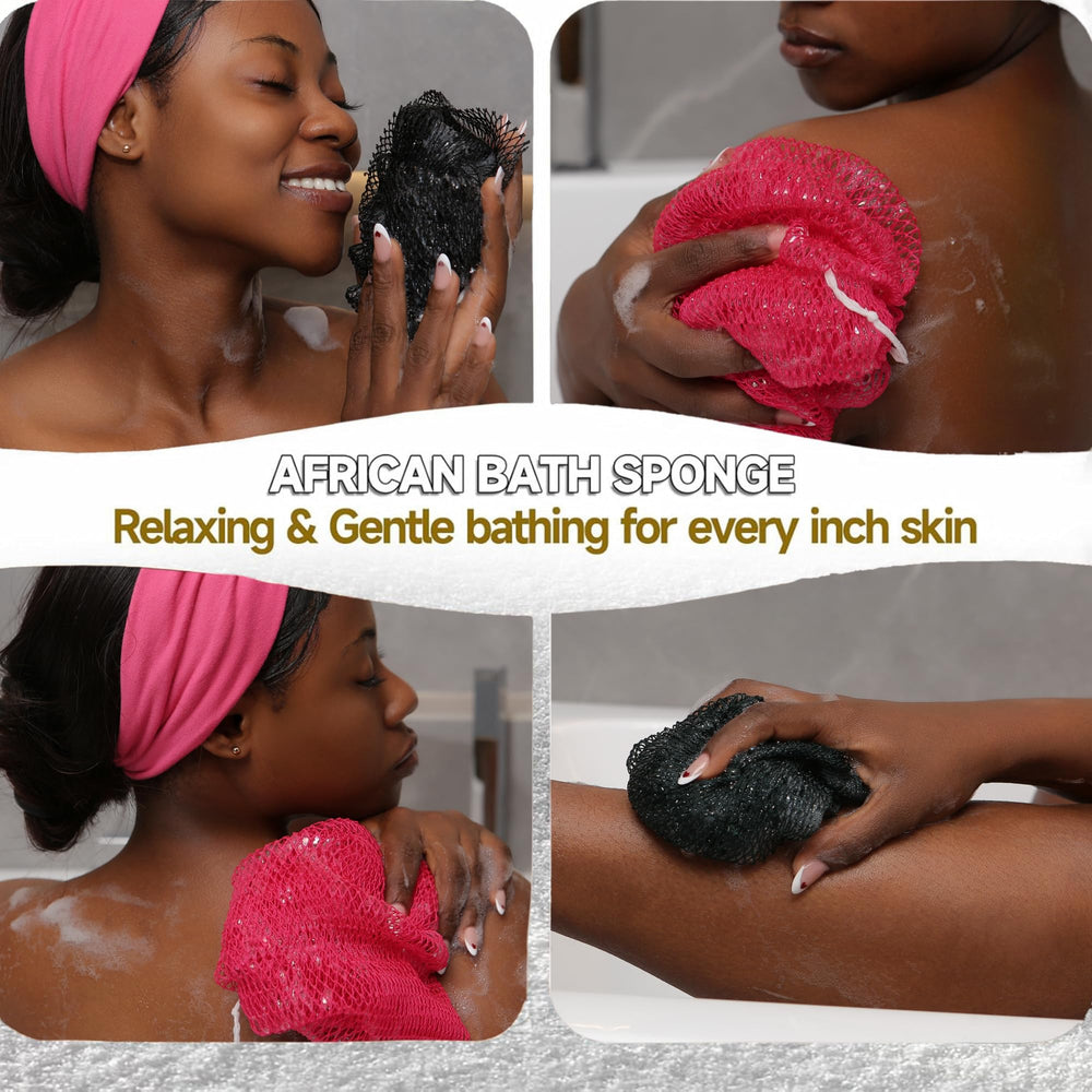 SubSahara authentic African net sponge quick-drying fibers enable fast routine on the go