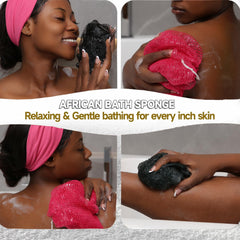 SubSahara authentic African net sponge quick-drying fibers enable fast routine on the go