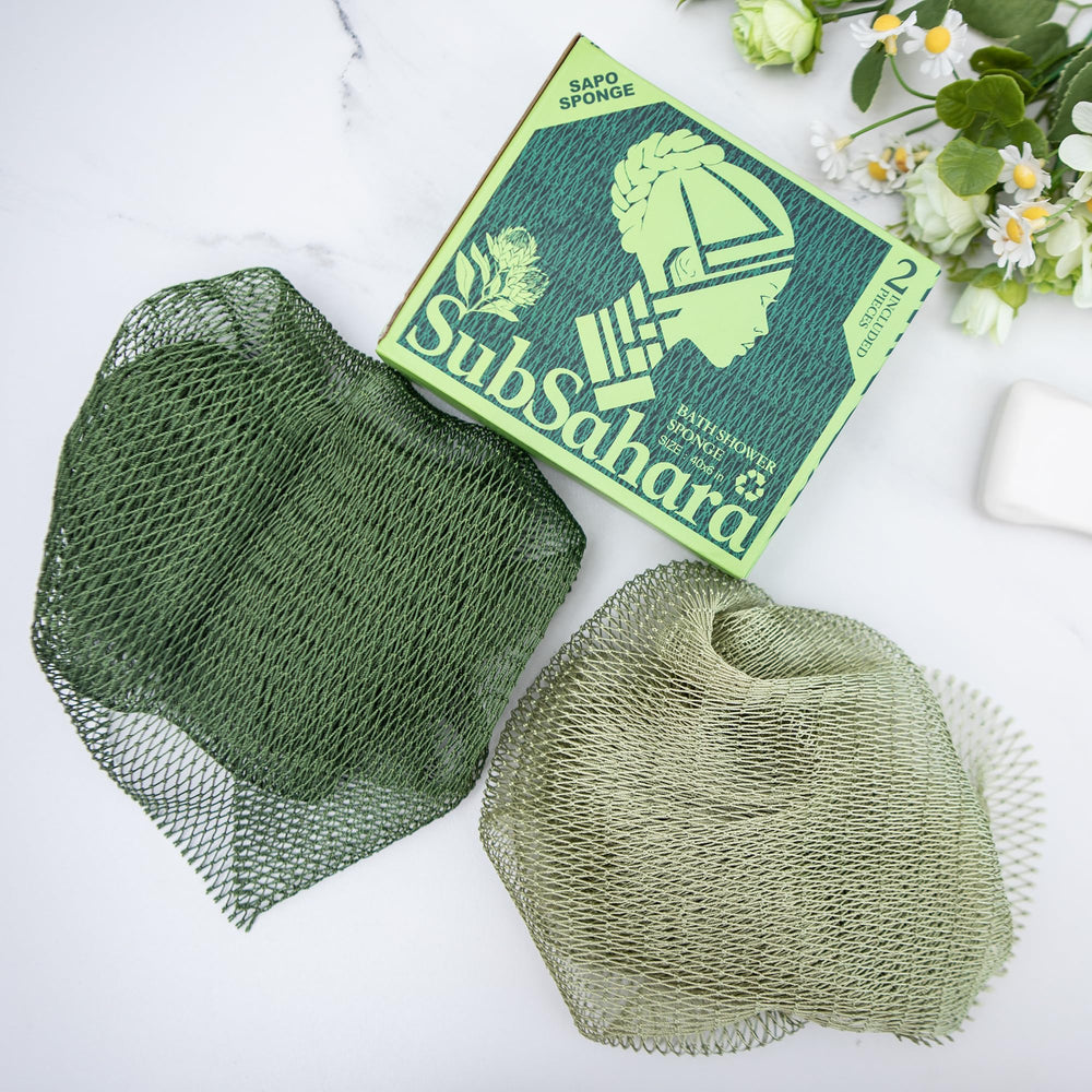 SubSahara exfoliating net sponge offers gentle texture for all skin types.