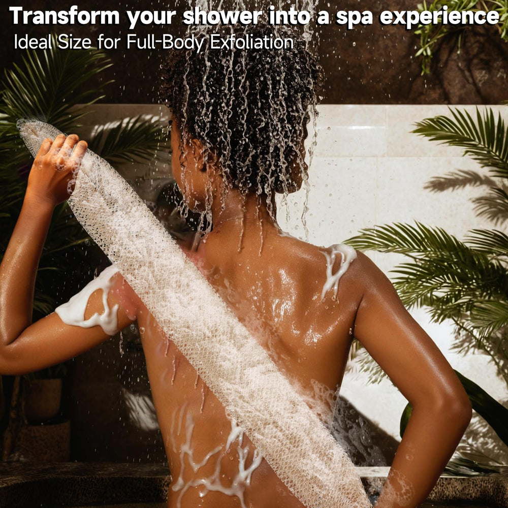 SubSahara exfoliating net sponge with quick-drying design and lather-friendly surface.
