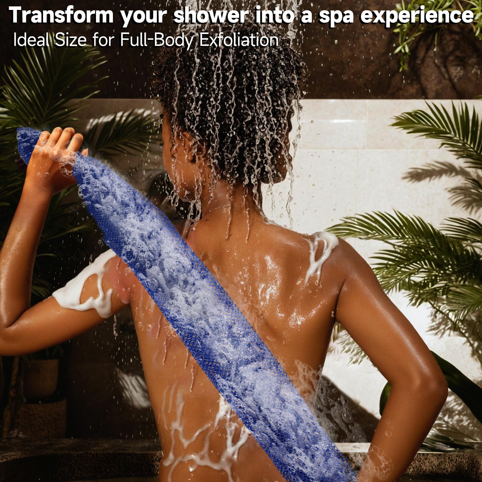 SubSahara net sponge rich lather helps cleanse and refresh during showers
