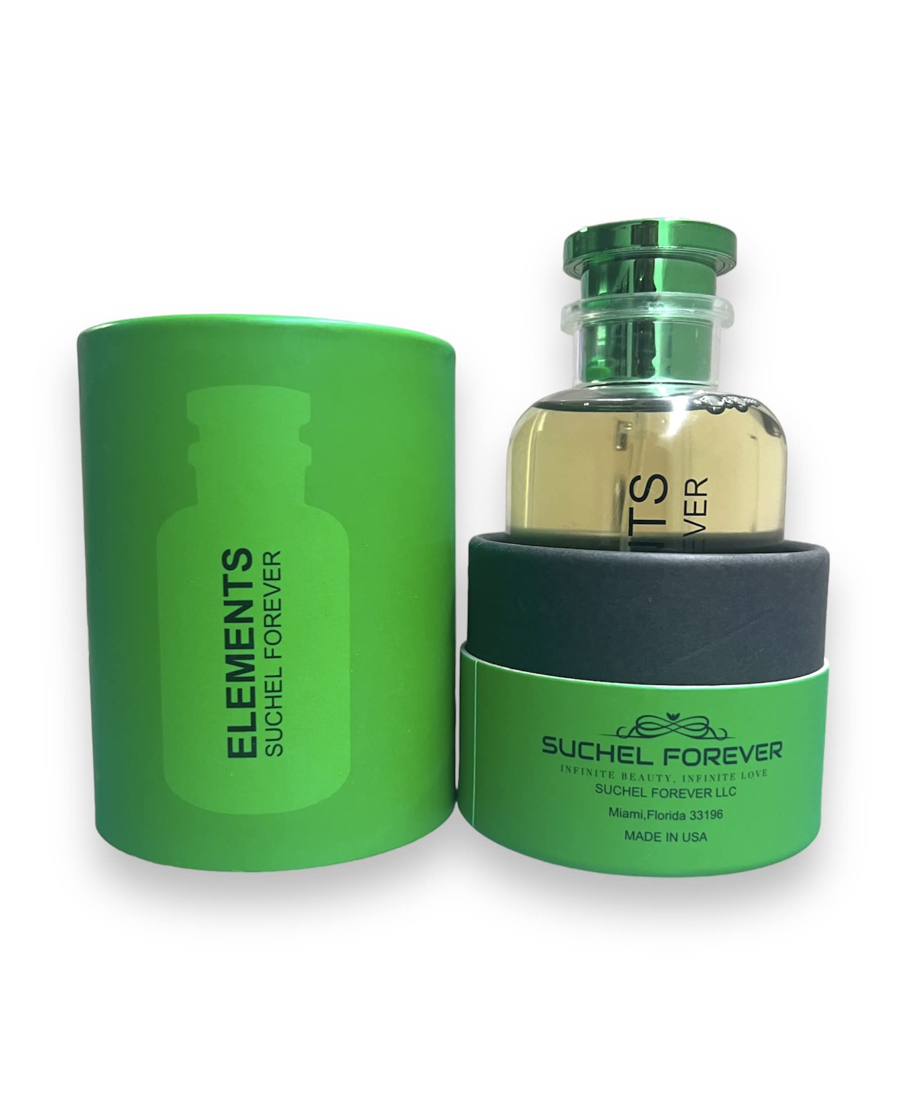 SUCHEL FOREVER Elements base notes cedar and vanilla suggest lasting warmth.