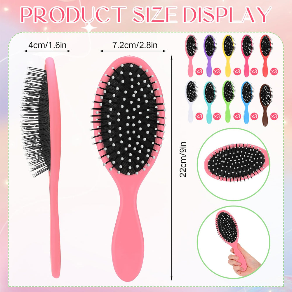 Suclain travel detangler brush compact size for on-the-go grooming.