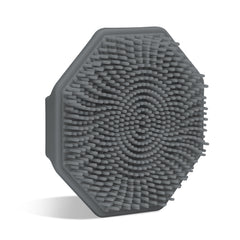 Sud Scrub charcoal face scrubber pack shows antimicrobial silicone for odor-free cleansing.