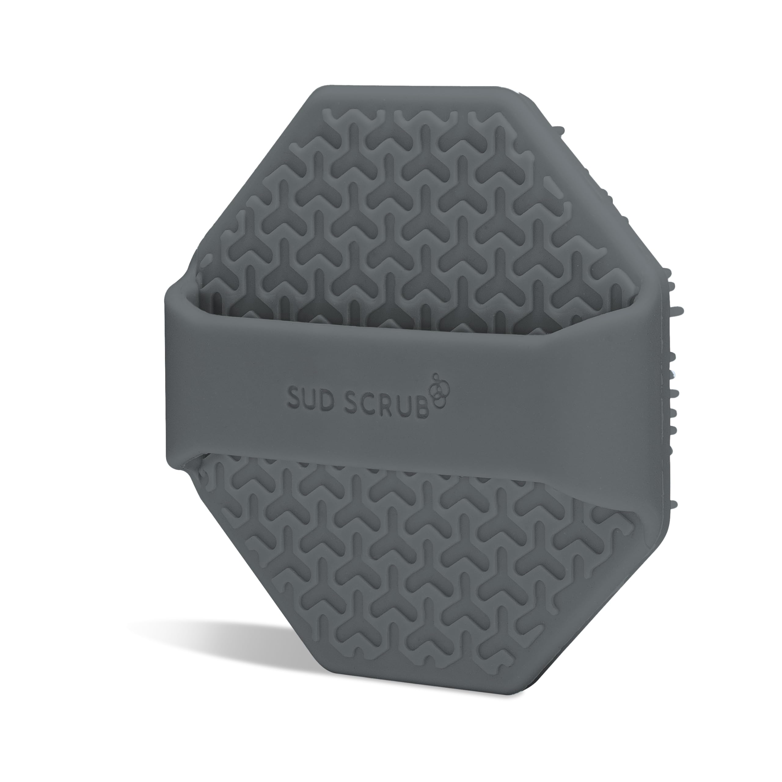 Sud Scrub charcoal routine image suggests quick, gentle cleansing ritual.