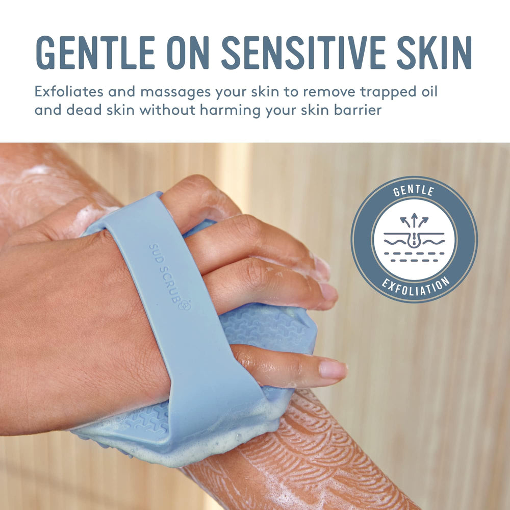 Sud Scrub eco-friendly plastic-free design supports sustainable shower routine