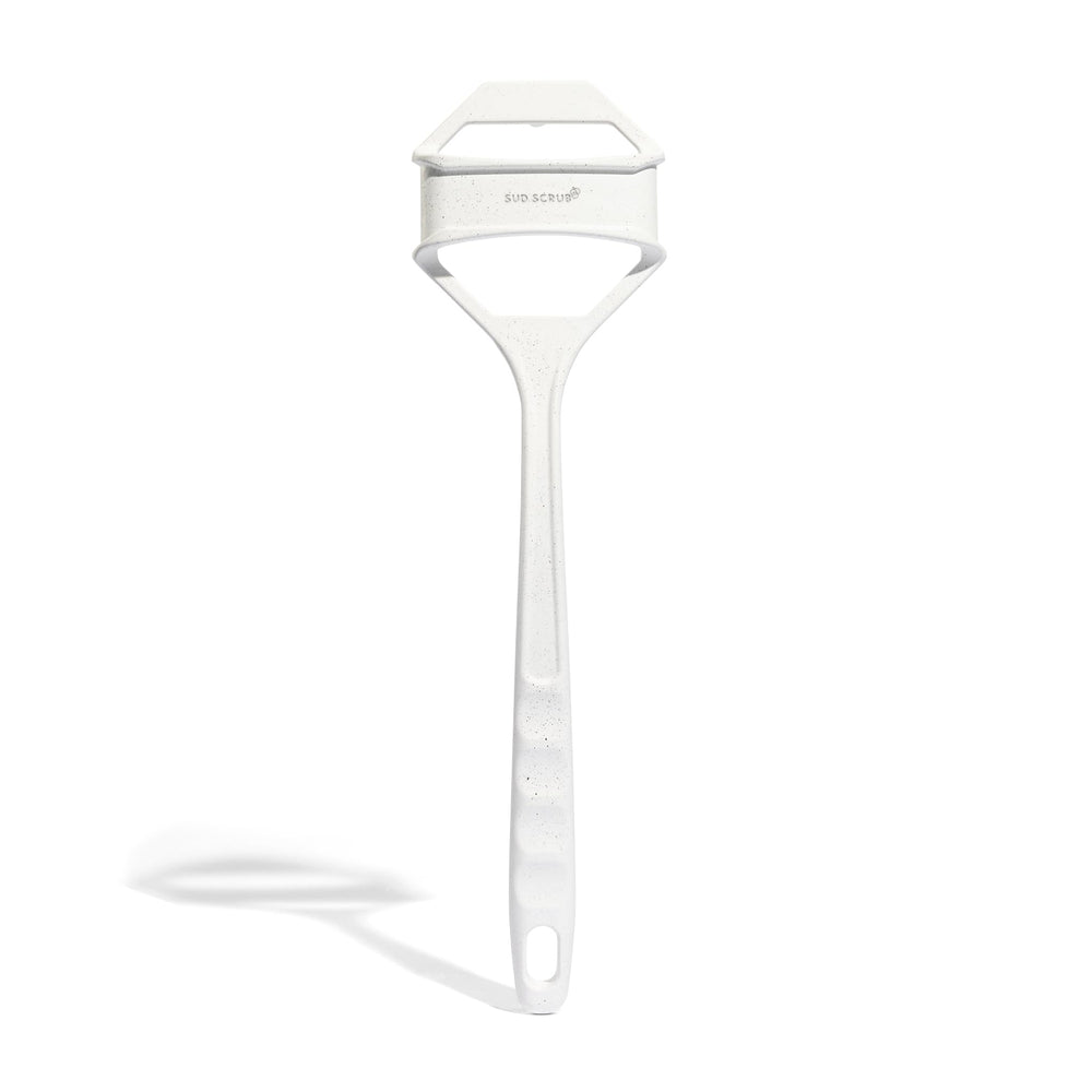 Sud Scrub Extender Handle front view shows extended reach for back scrubbing