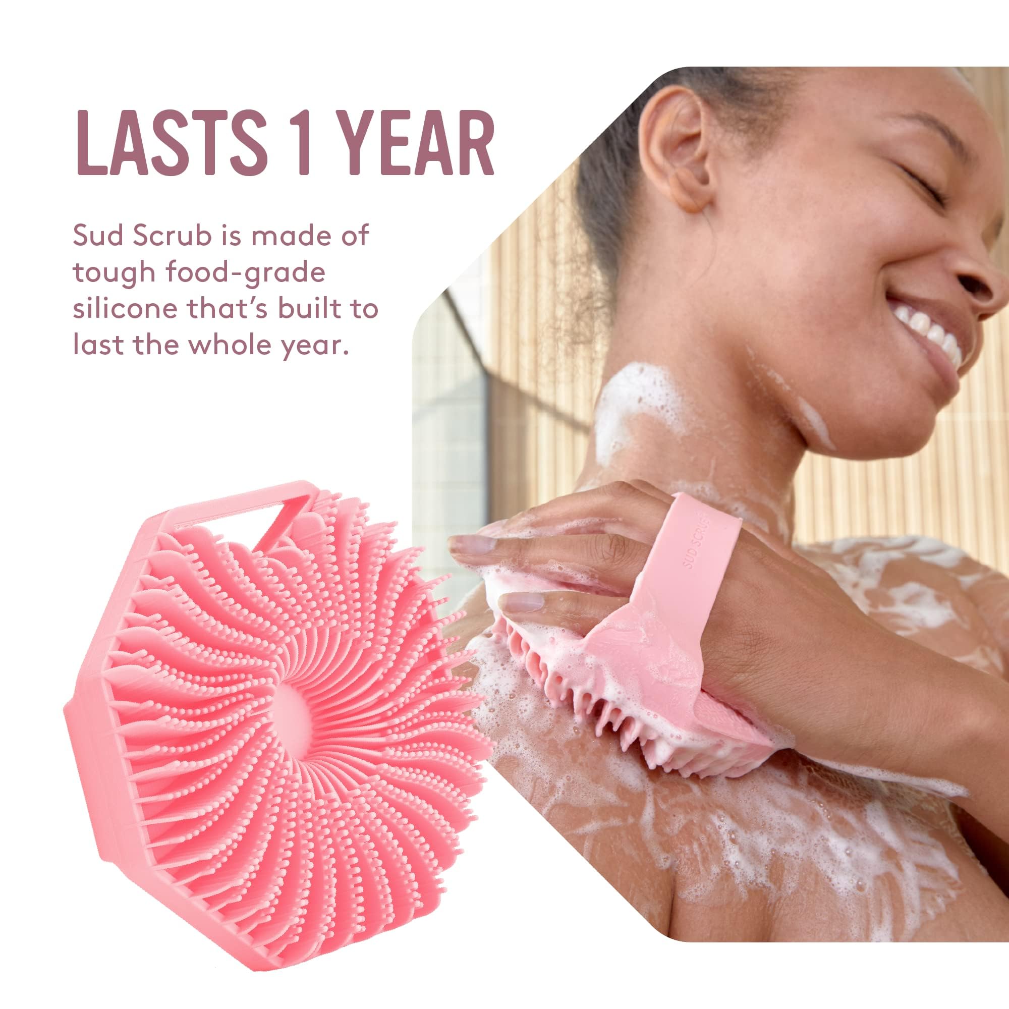 Sud Scrub, uso en ducha, ofrece limpieza cómoda y rápida.