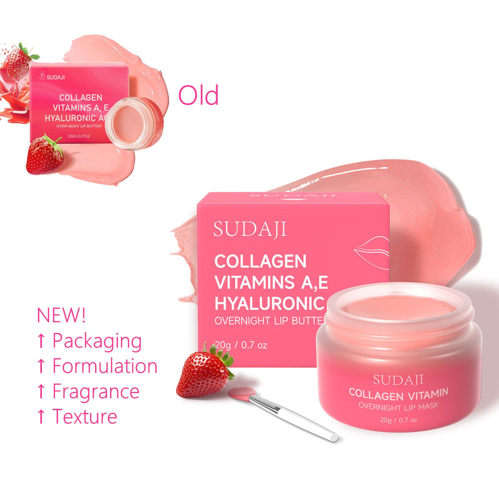SUDAJI lip balm tube closeup highlighting daily moisture for dry lips