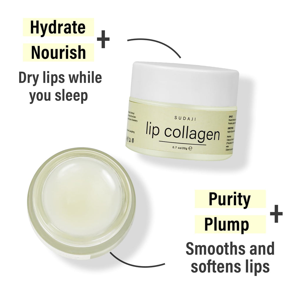 SUDAJI vitamins A and E nourish lips with gentle conditioning.