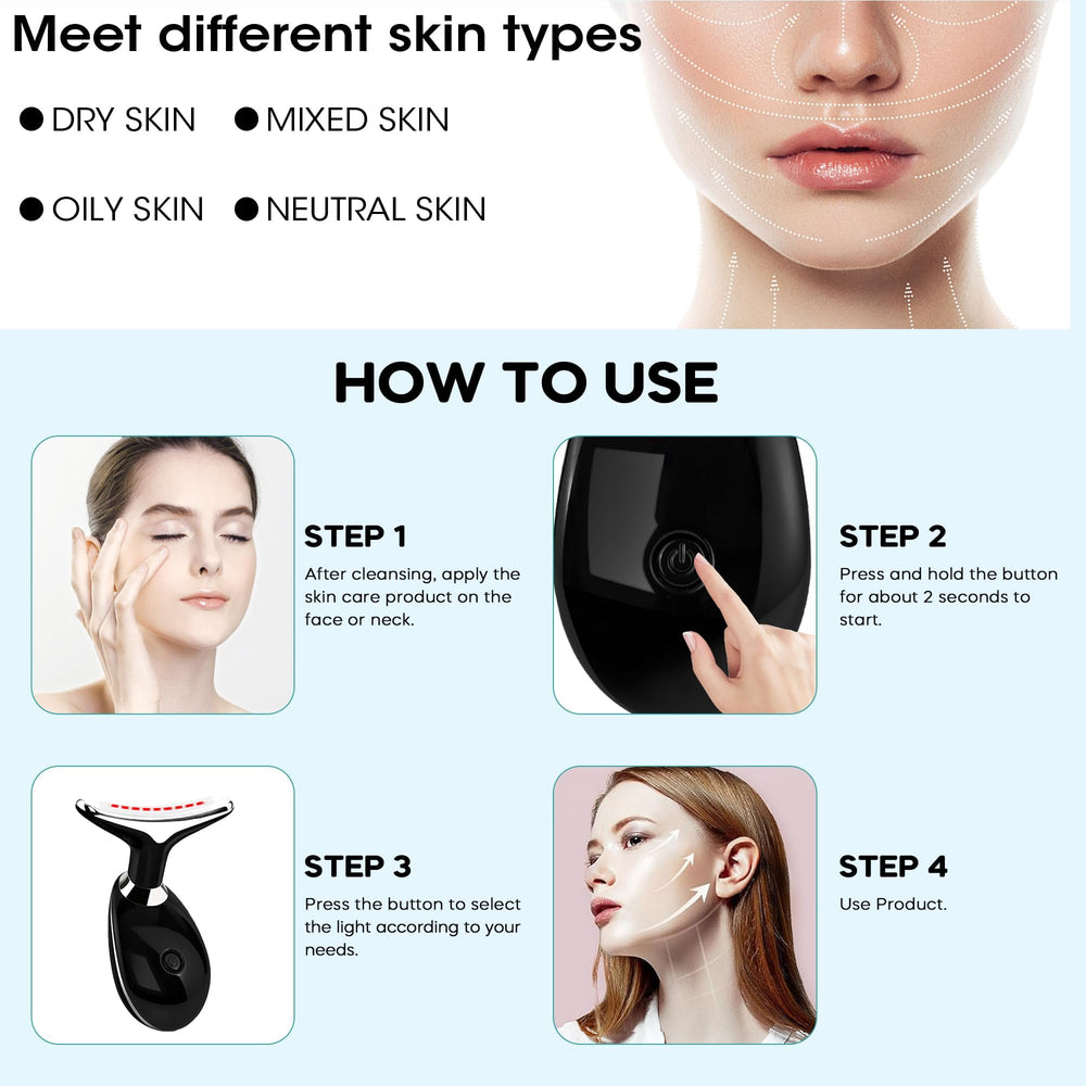 Suenohyu face-neck massager with dolphin design demonstrates ergonomic grip for easy use.