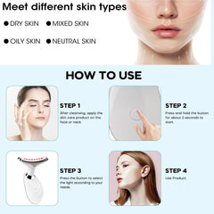Suenohyu seven-color LED face wand offering versatile modes for targeted routines.