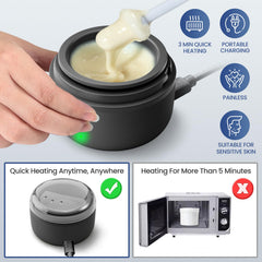 Suerbeauty nose-wax-kit USB heating enables fast, controlled warmth.
