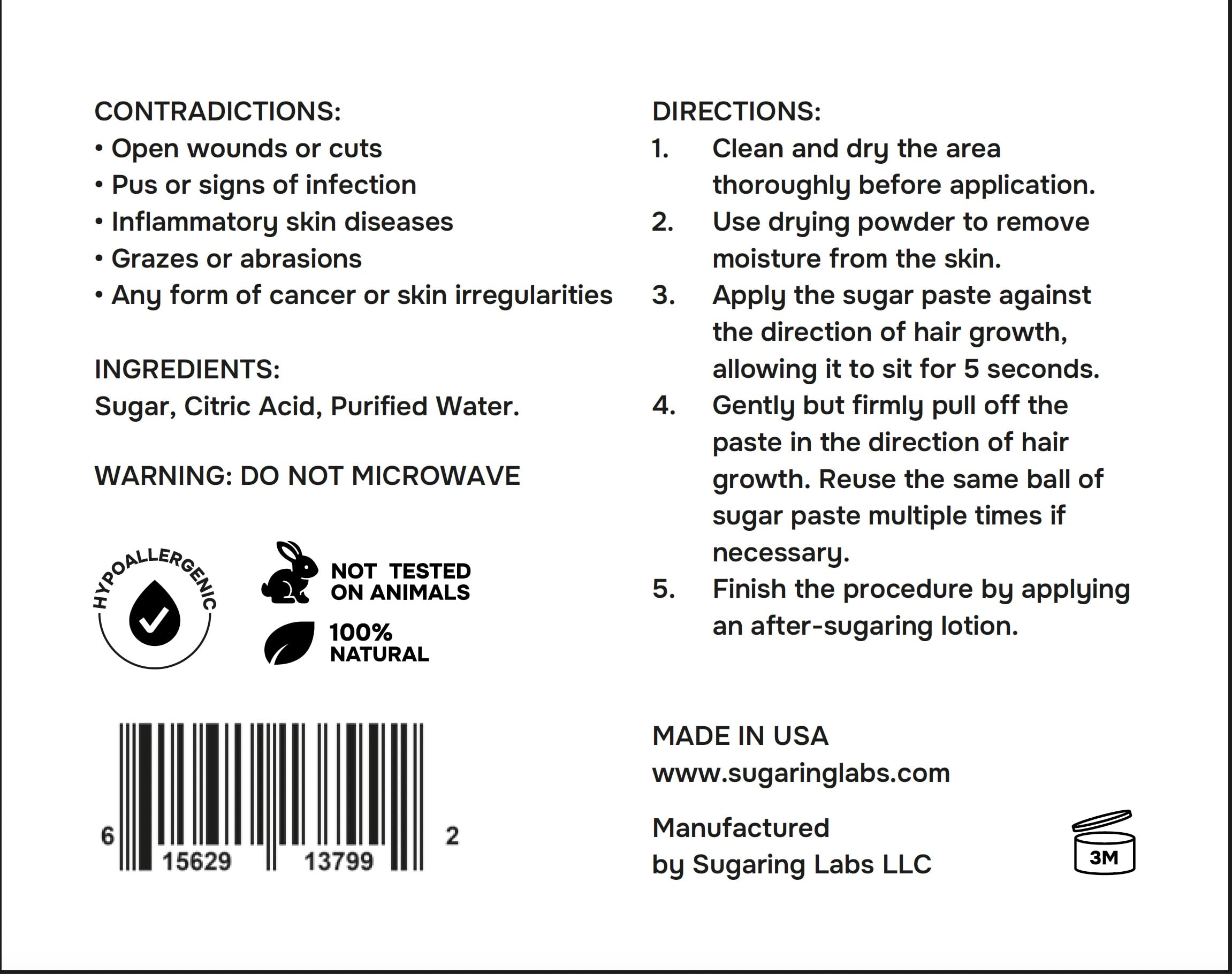 Sugaring Labs Formula Pro Firm professional kit display, emphasizing salon-grade, eco-conscious packaging.