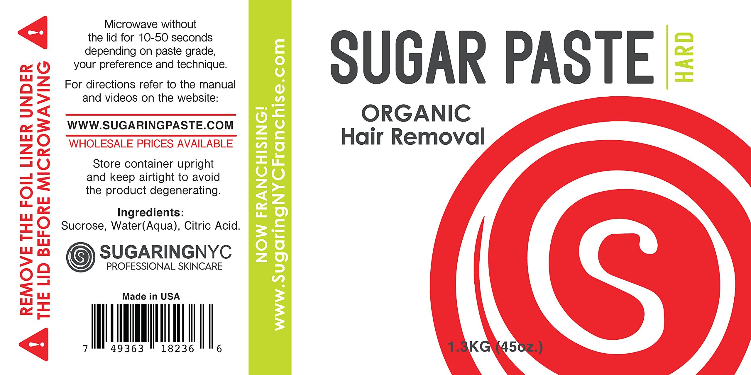 Sugaring NYC hard paste 1.3kg underarms image for precise at-home removal.