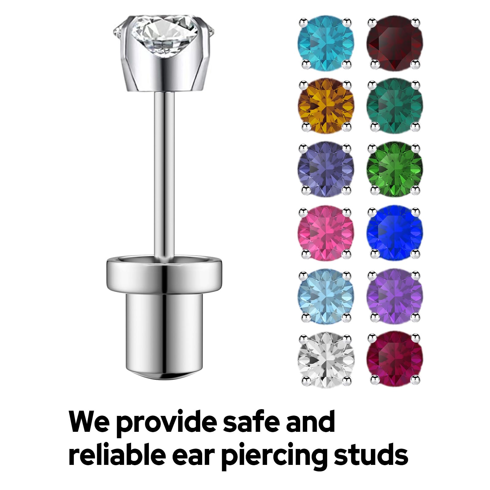 SugarTang at-home ear-piercer kit with clear instructions for one-time use