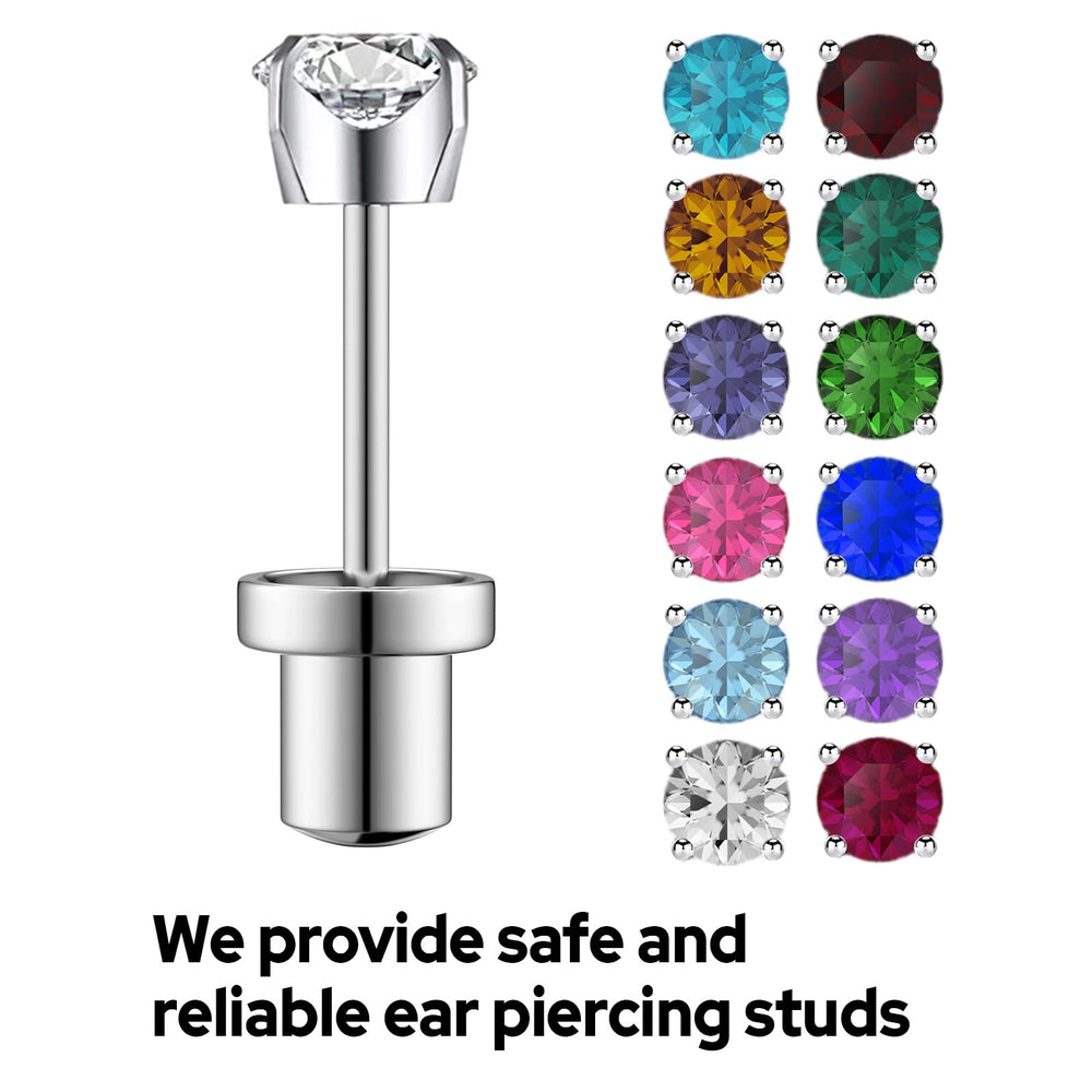 SugarTang at-home ear-piercer kit with clear instructions for one-time use
