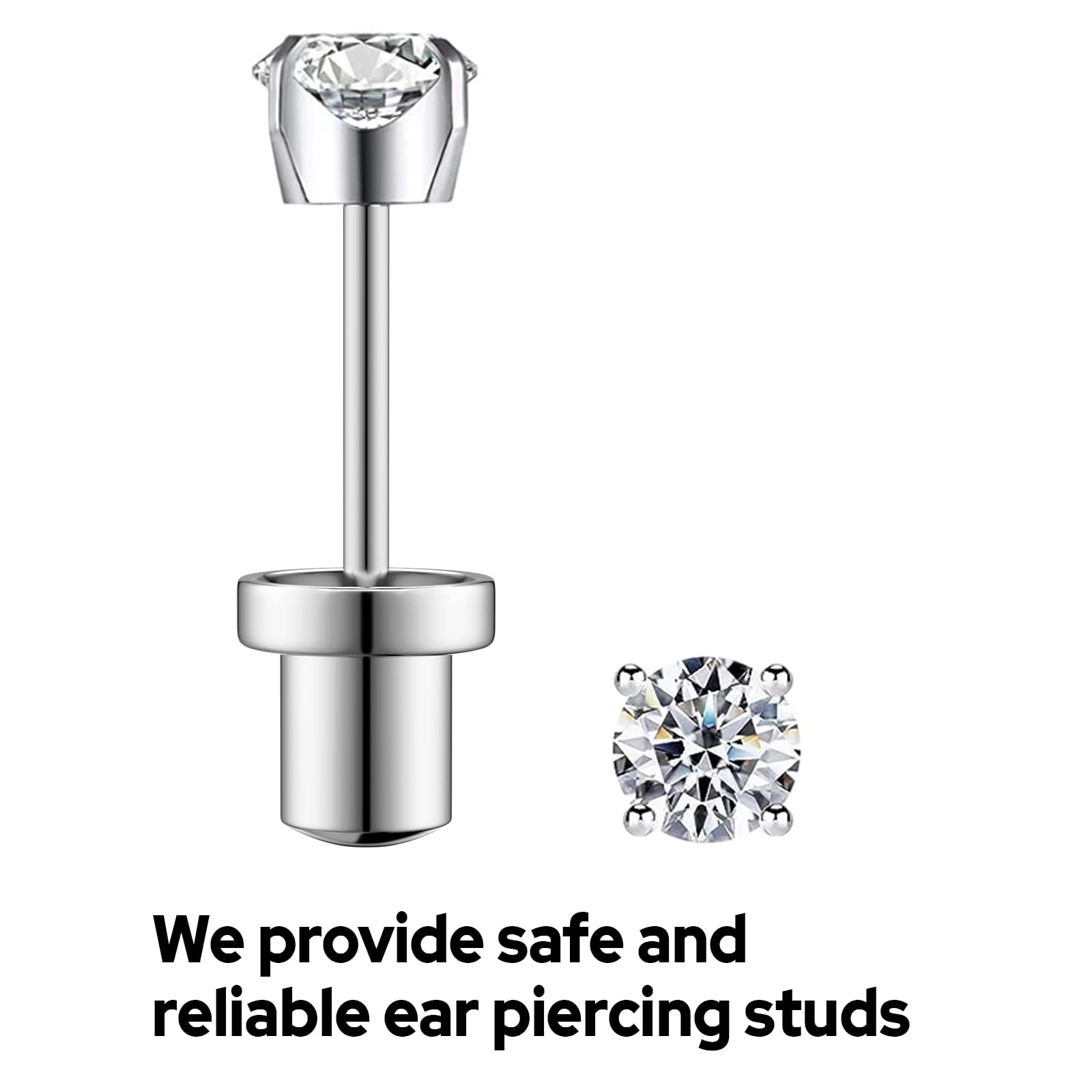 SugarTang four-pack includes disposable kits, studs, and safety backs for simple setup.