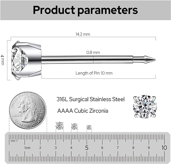 SugarTang preloaded studs enable easy style changes after healing.