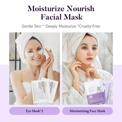 Suhctuptx moisturizing face mask set highlighting hydration and skin-soothing benefits